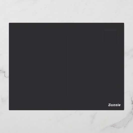 Blumenbrunch Brautparty Folie Einladungspostkarte (Rückseite)