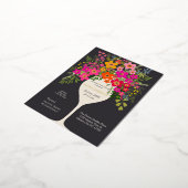 Blumenbrunch Brautparty Folie Einladungspostkarte (Gedreht)