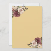 BlumenBrunch & Bubbly-Brautparty Einladung (Rückseite)