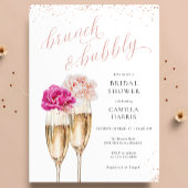 Blumenbrunch & Bubbly Bridal Dusche Einladung