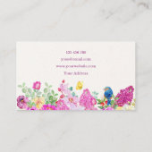 Blumenbrunch-Foto Visitenkarte (Rückseite)