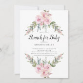 Blumenbrunch für Babydusche Einladung (Vorderseite)