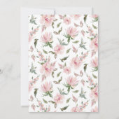 Blumenbrunch für Babydusche Einladung (Rückseite)