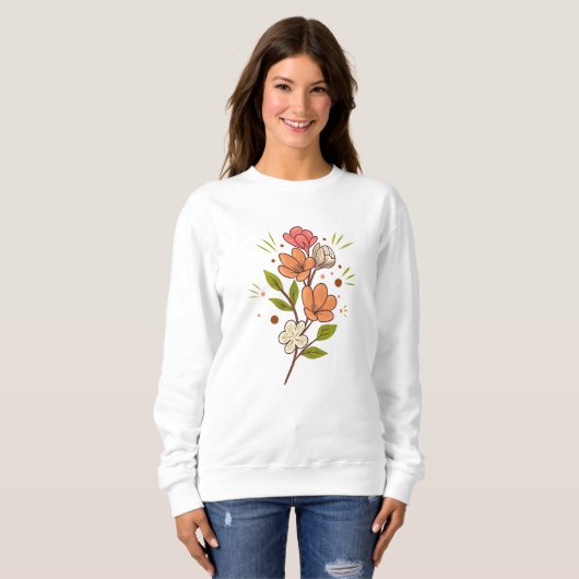 Blumenbrunch Sweatshirt (Vorne ganz)