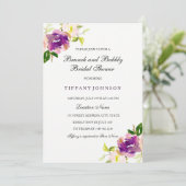 Blumenbrunch und Brautdusche Einladung (Stehend Vorderseite)