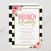 Blumenbrunch und Brautdusche Einladung (Vorne/Hinten)