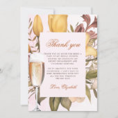 Blumenbrunch und Brautparty Dankeskarte (Vorderseite)