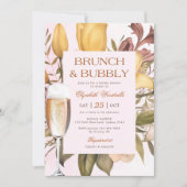 Blumenbrunch und Brautparty Einladung (Vorderseite)
