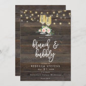 Blumenbrunch und Brautparty Einladung (Vorne/Hinten)