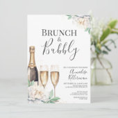Blumenbrunch und Brautparty Einladung (Stehend Vorderseite)