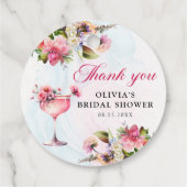 Blumenbrunch und Brautparty Geschenkanhänger (Rückseite)