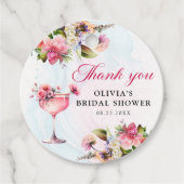 Blumenbrunch und Brautparty Geschenkanhänger (Vorderseite)