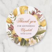 Blumenbrunch und Brautparty Geschenkanhänger (Rückseite)