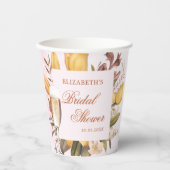 Blumenbrunch und Brautparty Pappbecher (Vorderseite)