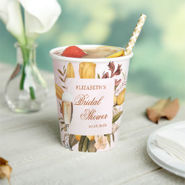 Blumenbrunch und Brautparty Pappbecher