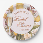 Blumenbrunch und Brautparty Pappteller (Vorderseite)