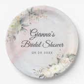 Blumenbrunch und Brautparty Pappteller (Vorderseite)
