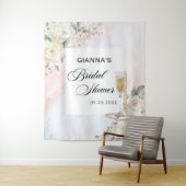 Blumenbrunch und Brautparty Wandteppich (Beispiel)