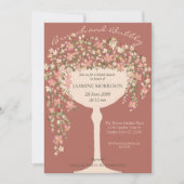 Blumenbrunch und Bubbly Champagne Brautparty Einladung (Vorderseite)