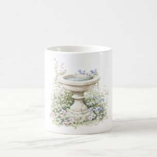 Blumenbrunnen blau kaffeetasse