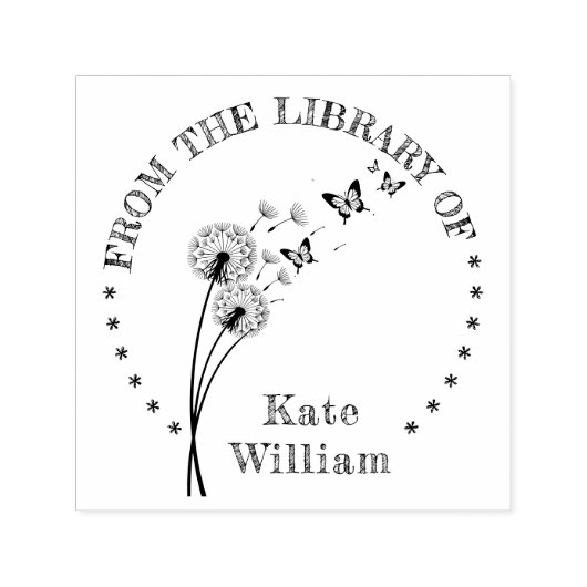 Blumenbuch aus der Bibliothek der Briefmarke Permastempel (Design)