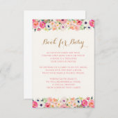 Blumenbuch für Baby Begleitkarte (Vorne/Hinten)