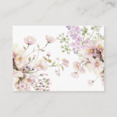 Blumenbuch zur Wildblume von Mädchen-Duschen Begleitkarte (Rückseite)