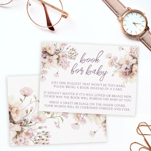 Blumenbuch zur Wildblume von Mädchen-Duschen Begleitkarte