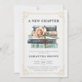 Blumenbücher-Brautparty Einladung (Vorderseite)