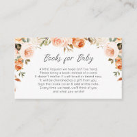 Blumenbücher für die Babykarte fallen