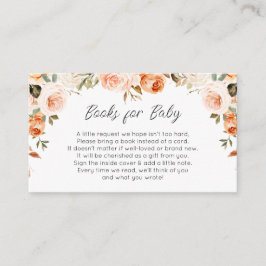 Blumenbücher für die Babykarte fallen Begleitkarte