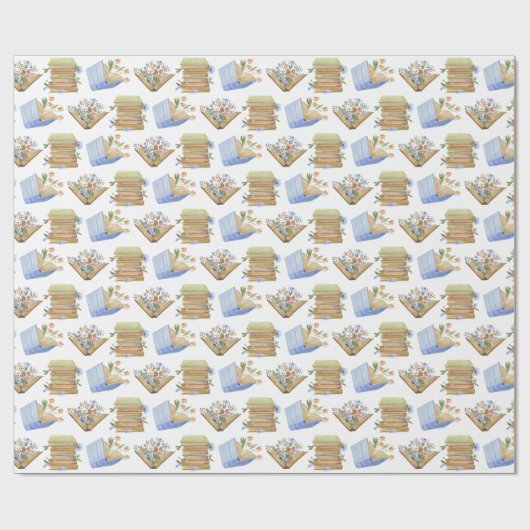 Blumenbücher Geschenkpapier (Flach)