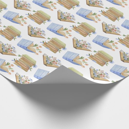 Blumenbücher Geschenkpapier (Ecke)