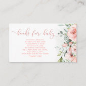 Blumenbücher mit Blütenfarben und Blütenblättern Begleitkarte (Vorderseite)