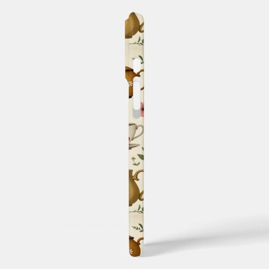 Blumenbücher und Tee Case-Mate iPhone Hülle (Rückseite / Links)