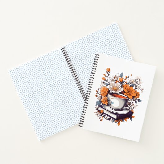 Blumenbücher und Tee - Liebhaber des Blumenbuchs Notizblock (Innenseite)