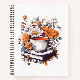 Blumenbücher und Tee - Liebhaber des Blumenbuchs Notizblock