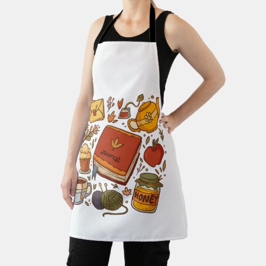 Blumenbücher und Tee Schürze (InSitu)