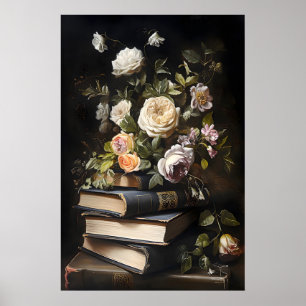 Blumenbücher Vintage Poster, Dark Academia Poster