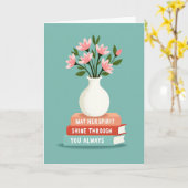 Blumenbücher zum Muttertag Karte (Gelbe Blume)