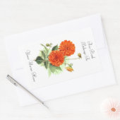 BlumenBuchzeichen Rechteckiger Aufkleber (Umschlag)