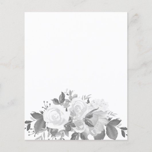 Blumenbudget Beileid in Liebe Erinnerung. Flyer (Hinten)