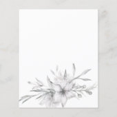 Blumenbudget Beileid in Liebe Erinnerung. Flyer (Hinten)