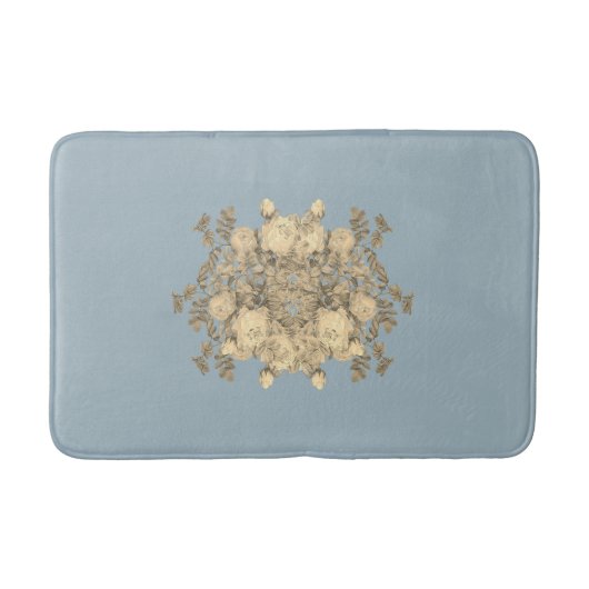 Blumenbukett roses – flower bouquet Blumenstrauß Badematte (Vorderseite)