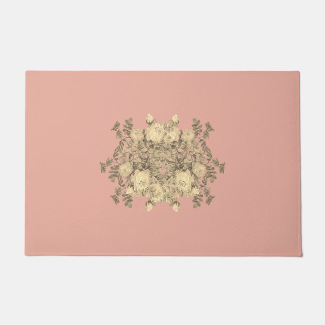Blumenbukett roses – flower bouquet Blumenstrauß Fußmatte (Vorderseite)