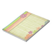 Blumenbündel in hellen Frühlingsfarben Notizblock (Rotiert)