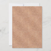 Blumenbunny Face 1. Geburtstag Einladung (Rückseite)