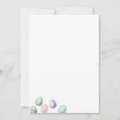 Blumenbunny Ostern Brunch Ei Hunt Einladung (Rückseite)