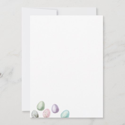 Blumenbunny Ostern Brunch Ei Hunt Einladung (Rückseite)