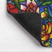 BlumenBuntglas Mousepad (Ecke)
